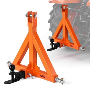 Kolmipisteinen vetolaite VEVOR S-01-B, 50,8 mm:n vastaanotin, Oranssi, 530 × 165 × 540 mm