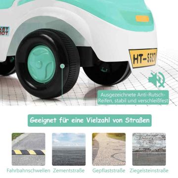 3-in-1-työnnettävä auto, kävelytuoli, ajettava lelu ja työnnettävä kärry, Vihreä, 55,88 × 26,67 × 49,53 cm