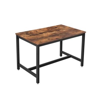 Keittiönpöytä neljälle hengelle 120 x 75 x 75 cm. KDT75X, tummanruskea