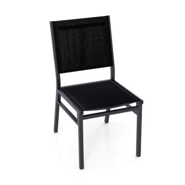 Садовый стул 60x45x87см, черного цвета