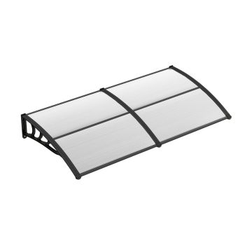 Навес над дверью 150x100x28см, черного цвета