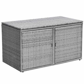 Ящик для сада 114x60x65см, серого цвета
