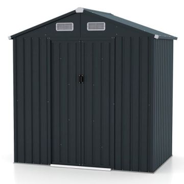 Садовый сарай 182x129x197см, темно-серого цвета