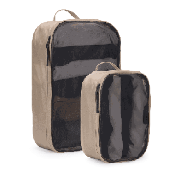 Matkatarvikkeiden pakkauskuutiosarja Thule Packing Cube, 1 keskikokoinen ja 1 pieni, Beige, 95 × 255 × 355 mm