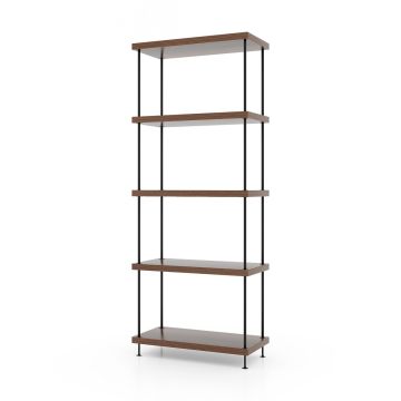 Seisova hylly 60x29,5x147 cm, ruskea/musta väri