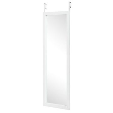 Настенное зеркало 37x2x120см, белого цвета
