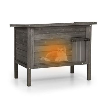 Домик для кошек 88x55x71см, черного цвета