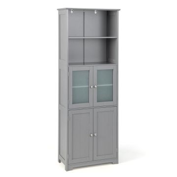 Ванная шкафчик 60x30x163см, серого цвета