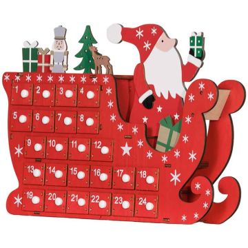 Adventtikalenteri Homcom 22,5x8x36cm, eri väreissä