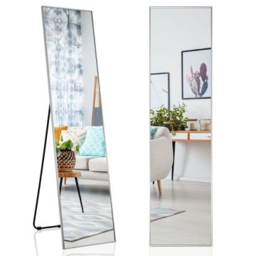 Напольное зеркало 48x40x160см, серебристый/черный