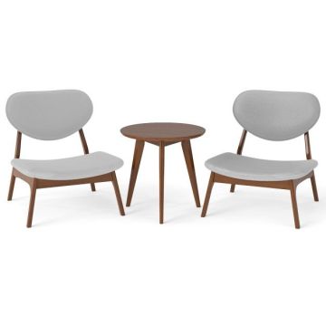 Accent chairs, 2 armchairs and a side table