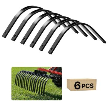 Kiviharavan piikit VEVOR GC1, 6 kpl, 278 × 240 × 24 mm