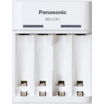 Akkulaturi Panasonic ENELOOP BQ-CC61USB, 4 akulle