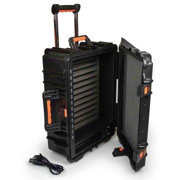 Akkulaturi PORT CONNECT Charging Suitcase, 12 laitteelle, 428 × 224 × 549 mm