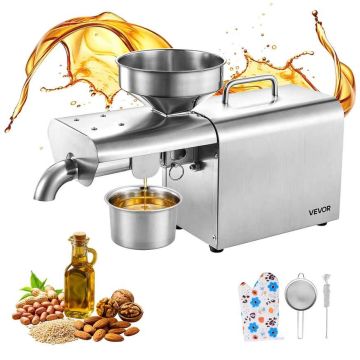 Пресс для масла VEVOR 250w-888A, 750 Вт, 3,75 кг/ч, 520 × 160 × 290 мм