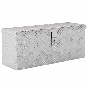 Alumiinityökalulaatikko, Lukittava, 50 × 15,5 × 20,5 cm