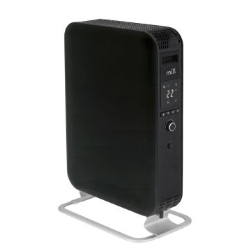Öljytäytteinen lämmitin Mill OIL2000WIFI3, 3 tehotasoa, Musta, 42 × 65,6 × 26,1 cm