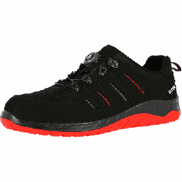 Turvajalkineet Elten Maddox Boa Low ESD S3 SRC, Koko 43, Musta/punainen