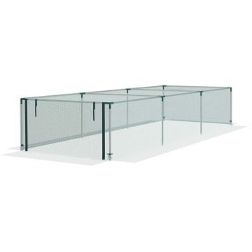 Puutarhan turvaverkko Outsunny 125x373x62,5cm., vihreä
