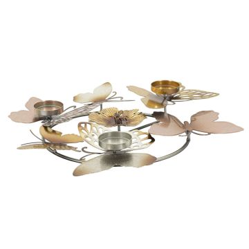 Round candle holder Shine, for 3 candles, 39 × 7 × 35.5 cm
