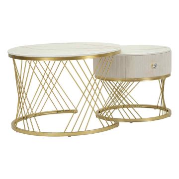 Round coffee table set Votix, 2-piece set