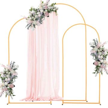 Kaarien taustatelineet VEVOR, 3 kpl, Kultainen, 2,2 × 1,2 m; 2 × 1 m; 1,8 × 0,8 m