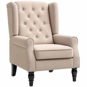 Lepotuoli, Beige, 74 × 86 × 102 cm
