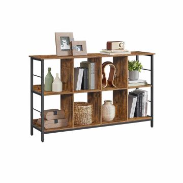 Open shelf VASAGLE, 8 compartments, 80 × 149 × 33 cm