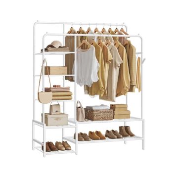 Atvira spinta SONGMICS, 7 lentynos, Balta, 115,8 × 172,8 × 45 cm