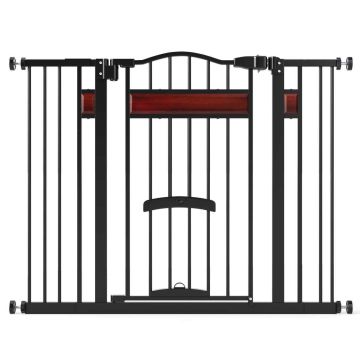 Pet gate, 2 extensions, 74–104 × 76 cm