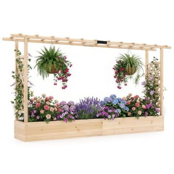 Korkea istutuslaatikko GT4592NA, Kaksinkertaiset säleiköt, 220,98 × 114,3 × 35,56 cm