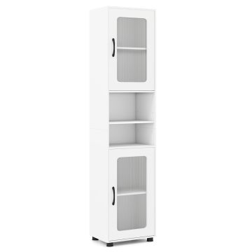 Tall bathroom cabinet, 2 open shelves, 40 × 170 × 30 cm