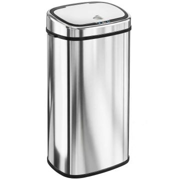 Automaattiroskakori Homcom 40.5x29.5x78cm., hopea/musta