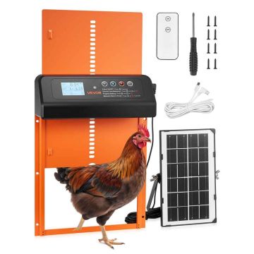 Автоматическая дверь для курятника VEVOR M6, 38 × 9,5 × 27,5 см