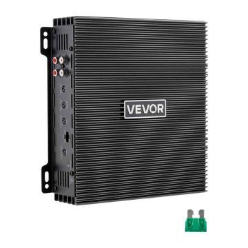 Autovahvistin VEVOR MXAB600.2, 2 kanavaa, Harmaa, 21,8 × 21 × 5,4 cm
