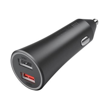 Autolaturi Xiaomi Mi 37W Dual-Port Car Charger, 2 porttia, Musta