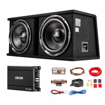 Auton subwoofer-paketti VEVOR T-1202A, 2 kaiutinta, 80,3 × 38 × 36,5 cm