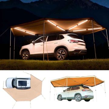 Ajoneuvokatos VEVOR ATSA27020PLUS-4LED, vasemmanpuoleinen, 270°