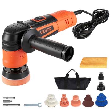 Auton kiillotustyökalu VEVOR GX-CP08R, 600 W, 6 nopeutta, Oranssi/musta, 265 × 55 × 120 mm