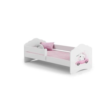 Детская кроватка Fala с матрасом и защитным бортиком, 164 см x 85 см x 63 см, для котят.