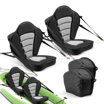 Комплект кресел для каяка VEVOR KS004-SIS, 2 шт, Чёрный/серый, 52,5 × 45 × 31,5 см