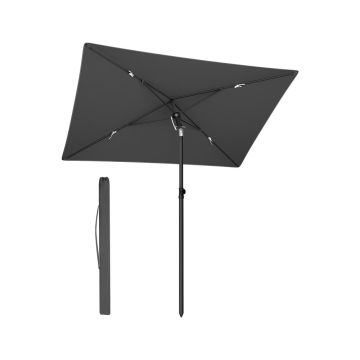 SONGMICS balcony umbrella, rectangular, Gray, 120 × 230 × 190 cm