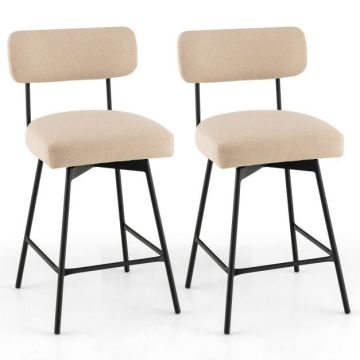 Bar stool, 360° swivel, 44.5 × 43.2 × 91.4 cm
