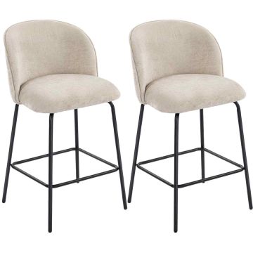 Baarijakkarat, 2 kpl, Beige, 50 × 93 × 55 cm