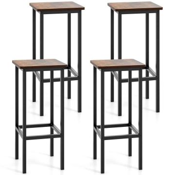 Bar stools, 4 pcs, 30.5 × 66 × 30.5 cm