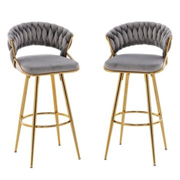 Bar stool, 19 × 38.5 × 18 in.
