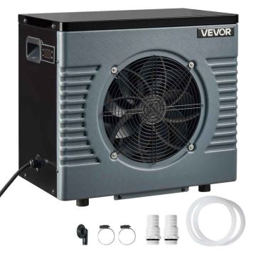 Uima-altaan lämpöpumppu VEVOR VDPYCE-40M, 8–15 m³, 60,5 × 53,5 × 42 cm
