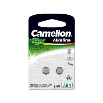 Paristot Camelion AG4/LR66/LR626/377, 2 kpl