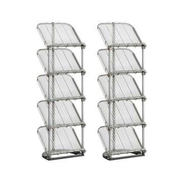 Batų lentyna SONGMICS LPC050GZ01, 5 pakopų, Pilka, 24,5 × 28,4 × 102,5 cm