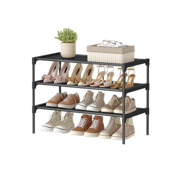 Shoe rack SONGMICS LSH023BH01, 3-tier, Black, 62.3 × 53.5 × 29.7 cm